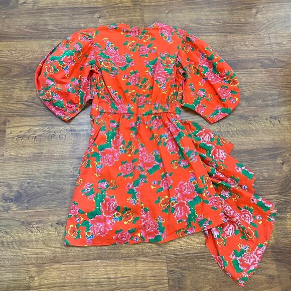 Rhode Pia Tapestry Print Puff Sleeve Mini dress - Picture 8 of 8